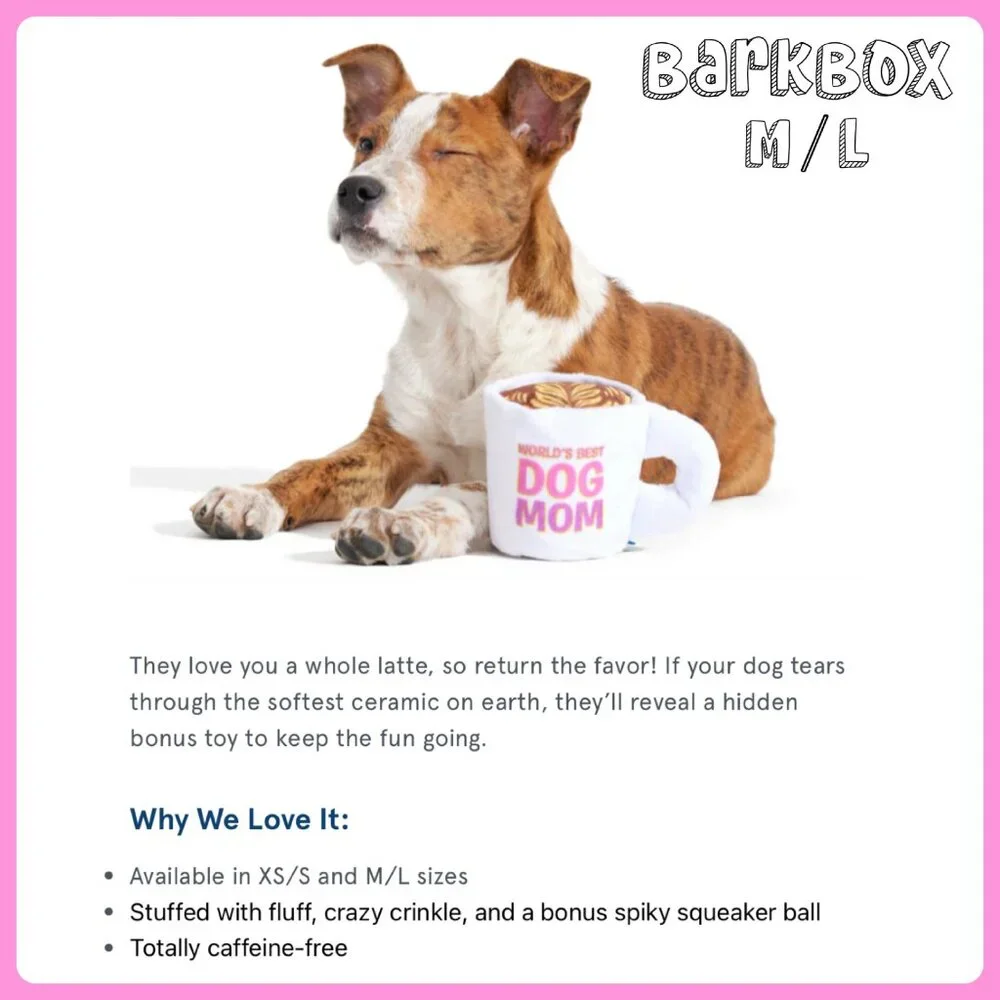 New Barkbox Bark Box Best Dog Mug M L Mom Medium Large Mother’s Day